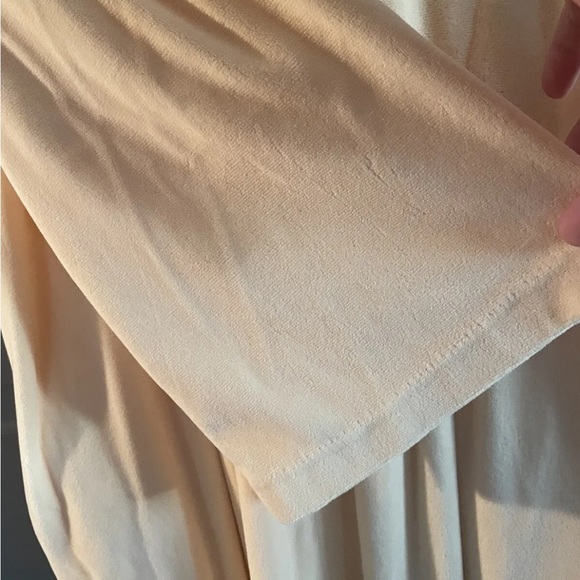 Vtg Diamond Tea Robe Women’s Medium Lounge Dress Nightgown Velour 1/2 Zip - Picture 8 of 9